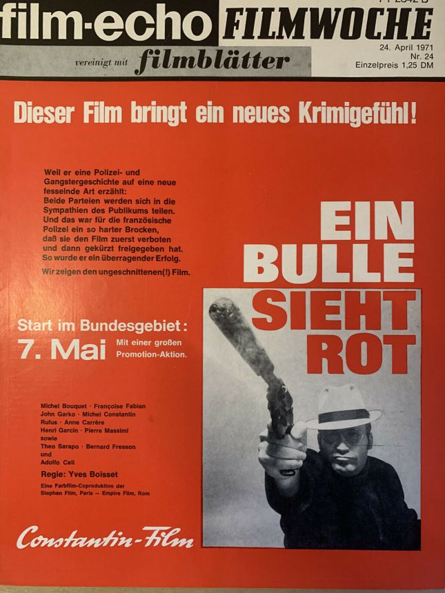 FILM-ECHO FILMWOCHE magazine side cover Issue 24 24 April 1971