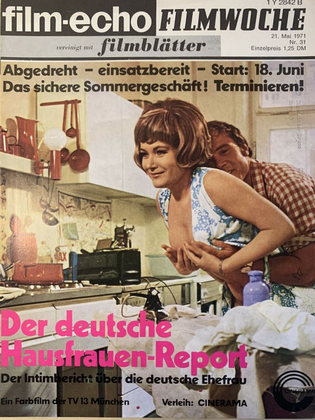 FILM-ECHO FILMWOCHE magazine side cover Issue 31 21 May 1971