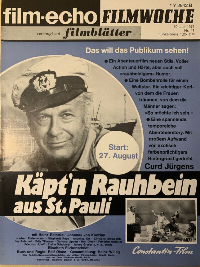 FILM-ECHO FILMWOCHE magazine side cover Issue 41 30 July 1971