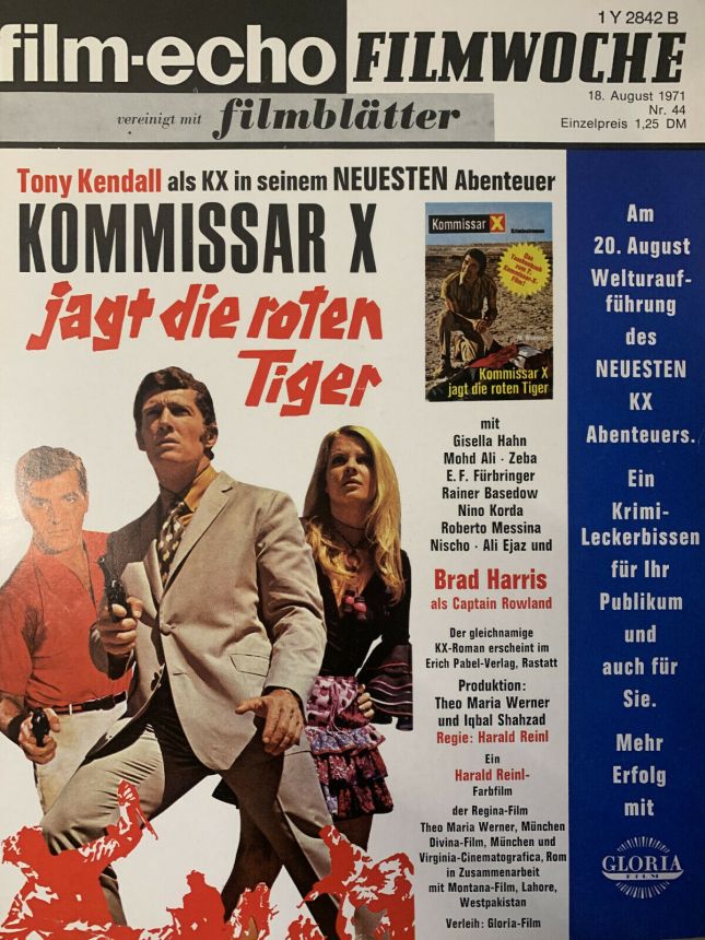 FILM-ECHO FILMWOCHE magazine side cover Issue 44 18 August 1971
