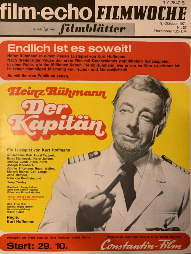 FILM-ECHO FILMWOCHE magazine side cover Issue 57 9 October 1971