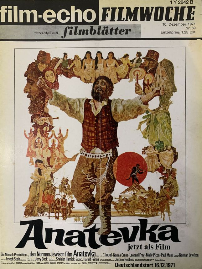 FILM-ECHO FILMWOCHE magazine side cover Issue 69 10 December 1971