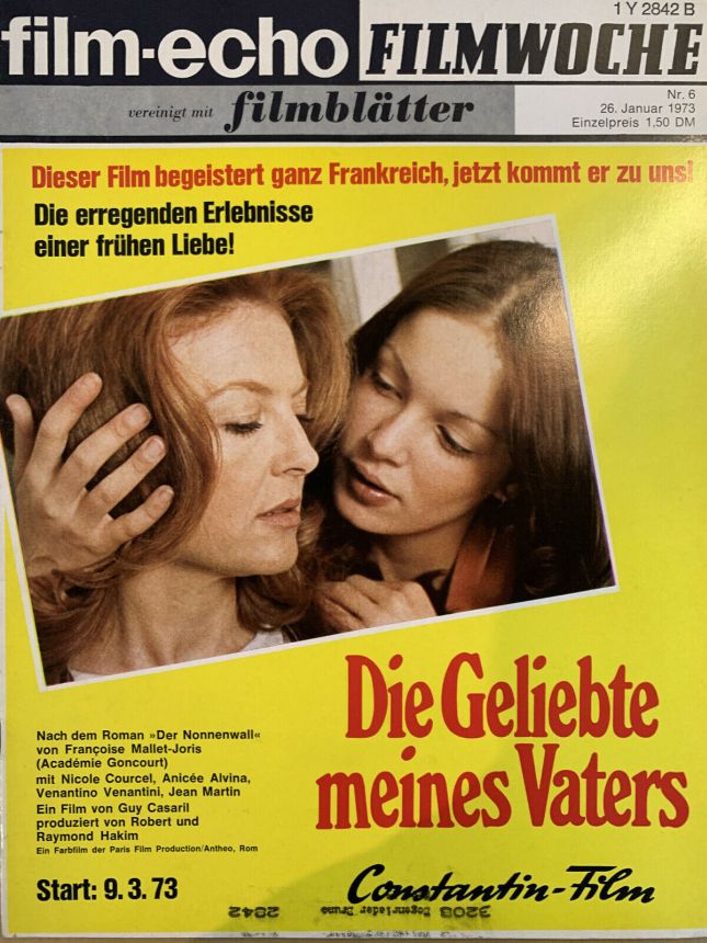 FILM-ECHO FILMWOCHE magazine side cover Issue 6 26 January 1973