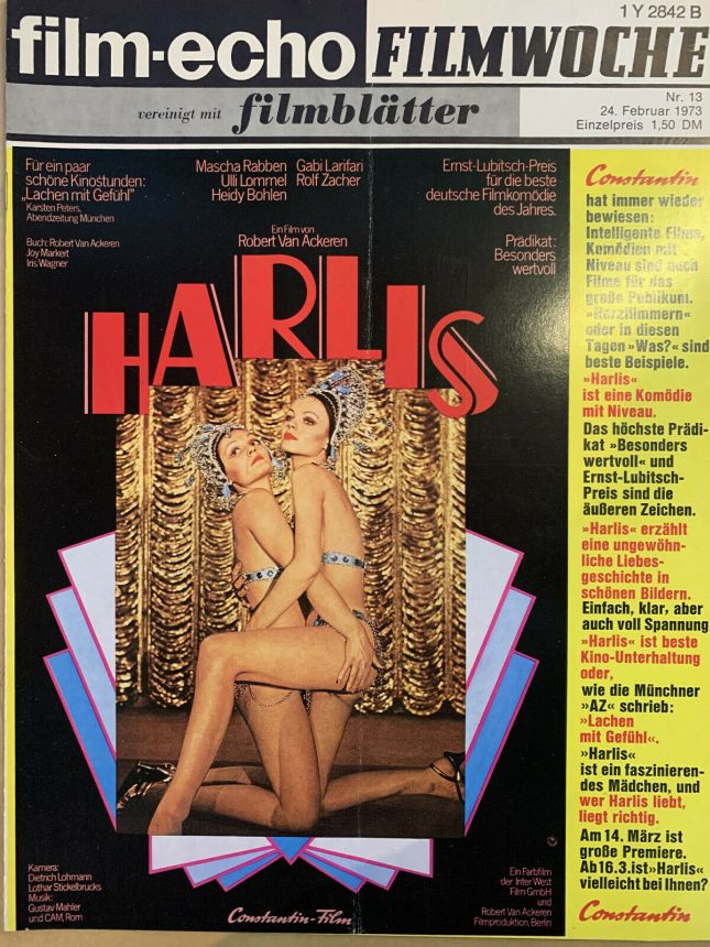 FILM-ECHO FILMWOCHE magazine side cover Issue 13 24 February 1973