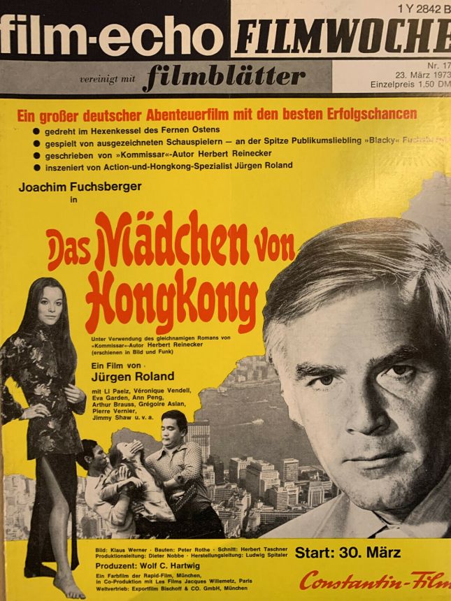FILM-ECHO FILMWOCHE magazine side cover Issue 17 23 March 1973