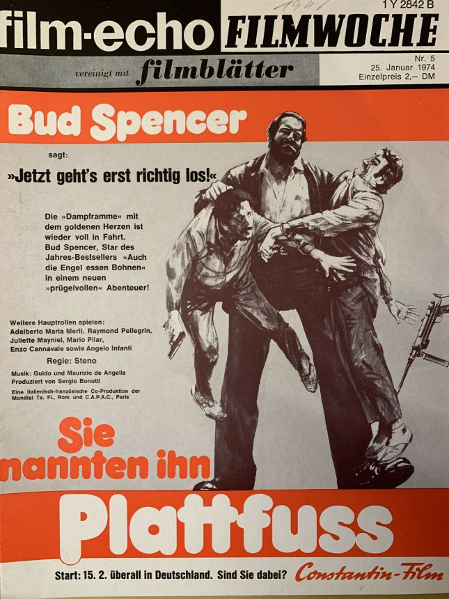 FILM-ECHO FILMWOCHE magazine side cover Issue 5 25 January 1974