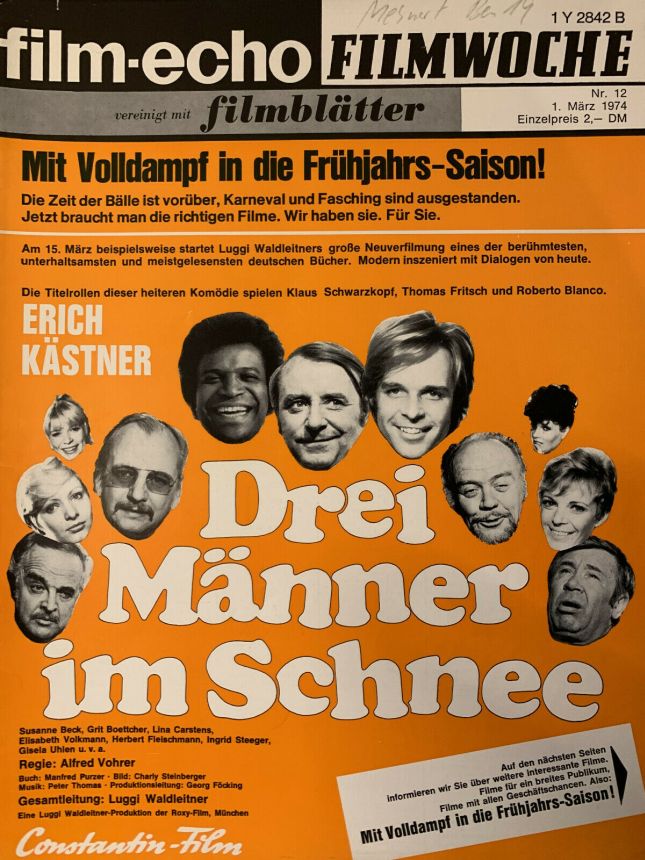 FILM-ECHO FILMWOCHE magazine side cover Issue 12 1 March 1974