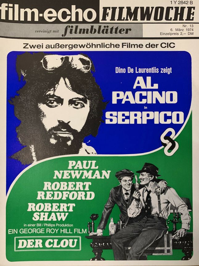 FILM-ECHO FILMWOCHE magazine side cover Issue 13 6 March 1974