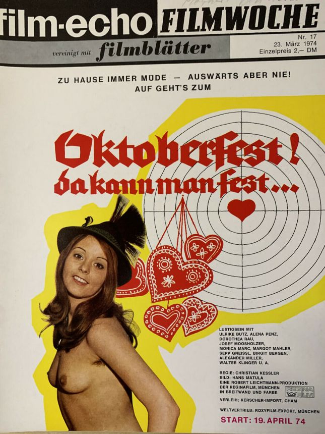 FILM-ECHO FILMWOCHE magazine side cover Issue 17 23 March 1974