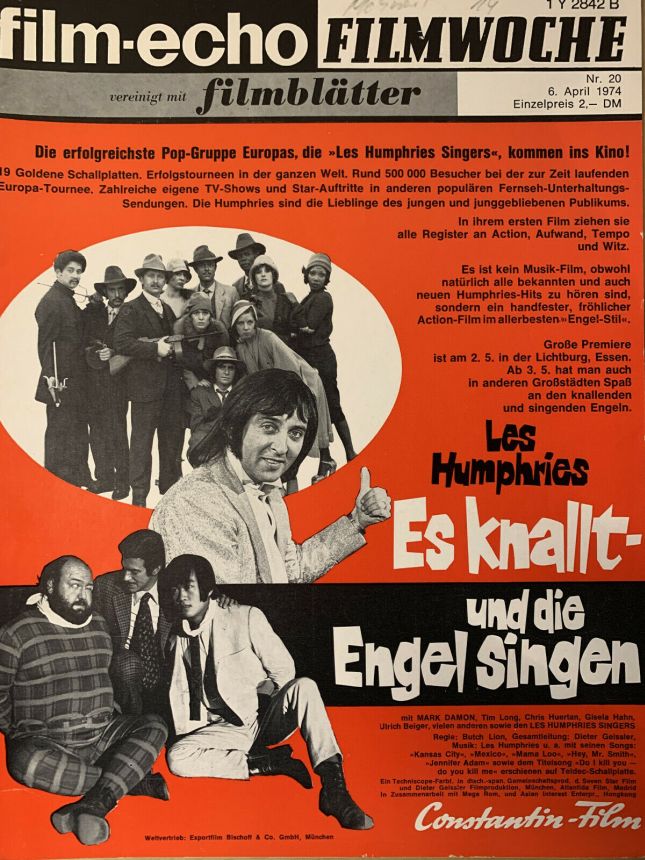 FILM-ECHO FILMWOCHE magazine side cover Issue 20 6 April 1974