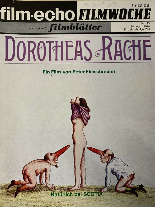 FILM-ECHO FILMWOCHE magazine side cover Issue 23 24 April 1974