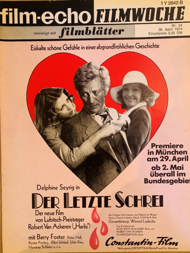 FILM-ECHO FILMWOCHE magazine side cover Issue 24 26 April 1974