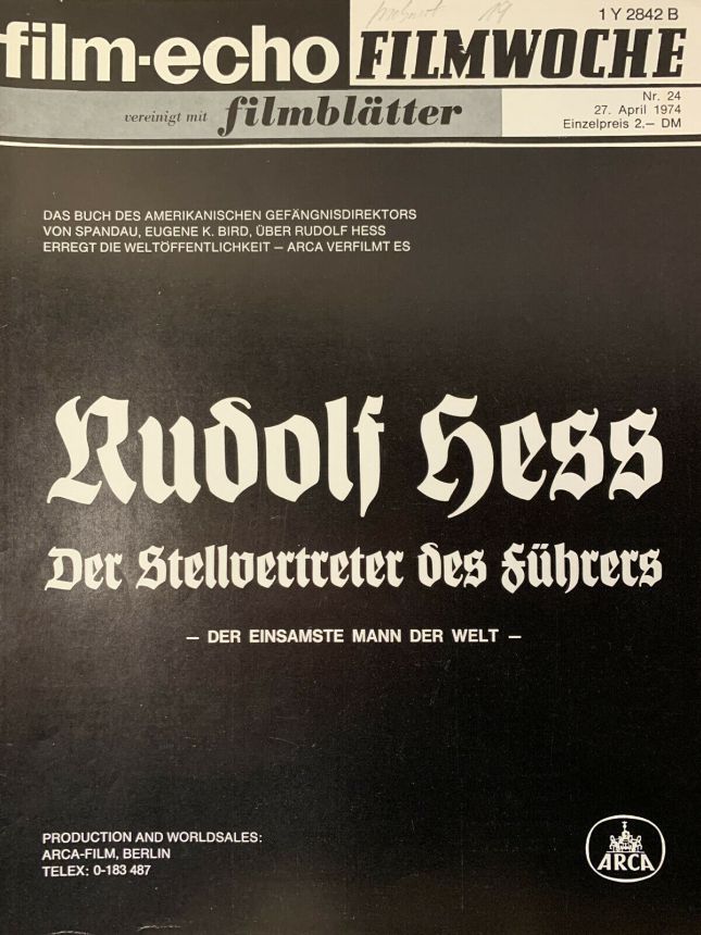 FILM-ECHO FILMWOCHE magazine side cover Issue 24 27 April 1974