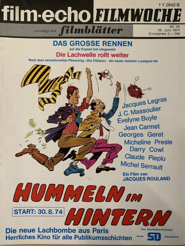 FILM-ECHO FILMWOCHE magazine side cover Issue 35 26 June 1974