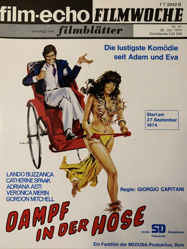 FILM-ECHO FILMWOCHE magazine side cover Issue 41 26 July 1974