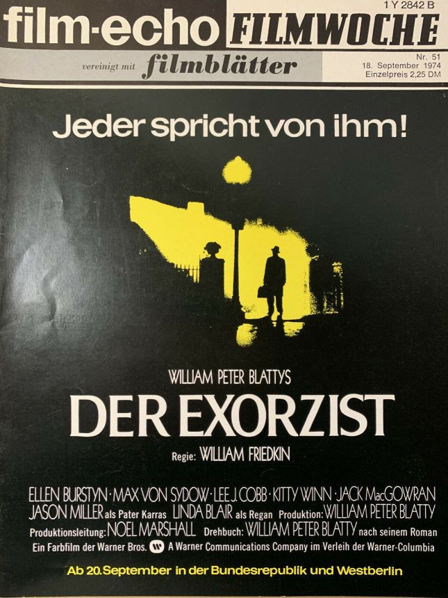 FILM-ECHO FILMWOCHE magazine side cover Issue 51 18 September 1974