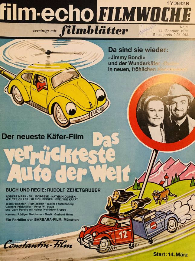 FILM-ECHO FILMWOCHE magazine side cover Issue 9 14 February 1975