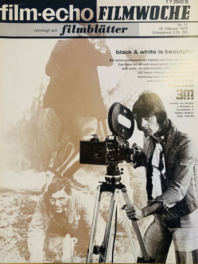 FILM-ECHO FILMWOCHE magazine side cover Issue 10 19 February 1975
