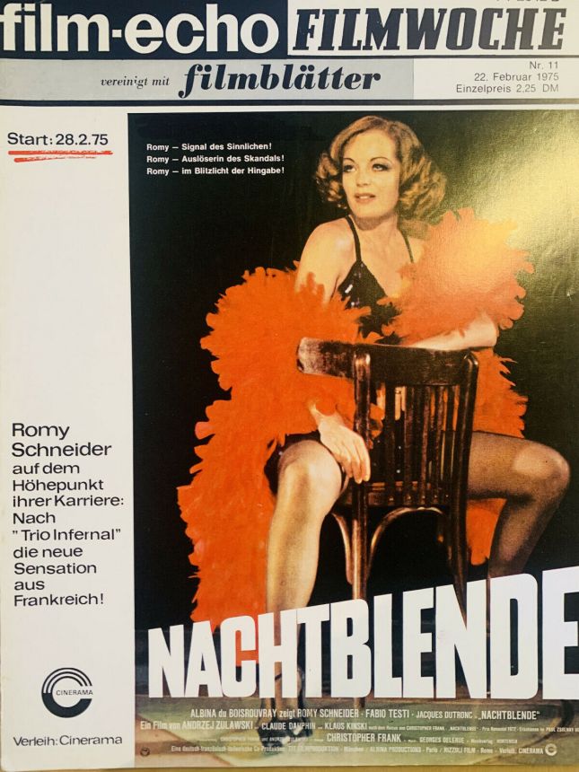 FILM-ECHO FILMWOCHE magazine side cover Issue 11 22 February 1975