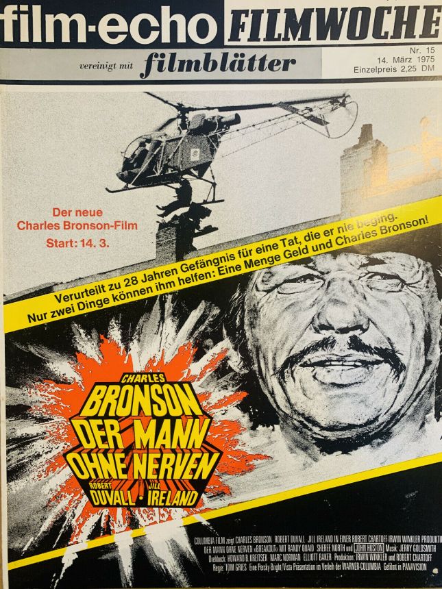 FILM-ECHO FILMWOCHE magazine side cover Issue 15 14 March 1975