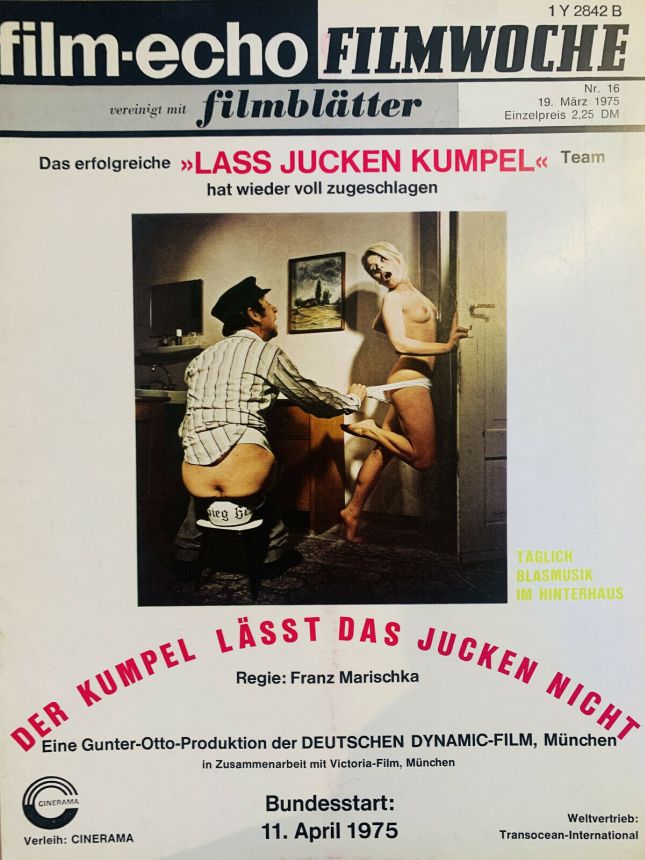FILM-ECHO FILMWOCHE magazine side cover Issue 16 19 March 1975