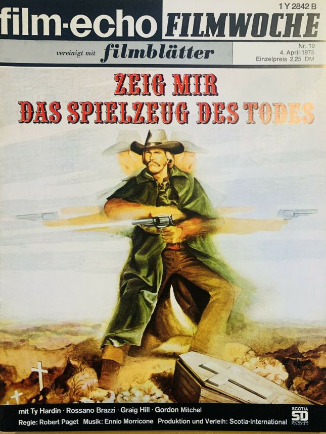 FILM-ECHO FILMWOCHE magazine side cover Issue 19 4 April 1975