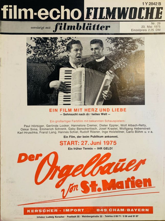 FILM-ECHO FILMWOCHE magazine side cover Issue 29 23 May 1975