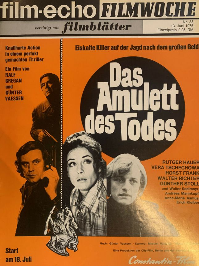 FILM-ECHO FILMWOCHE magazine side cover Issue 33 13 June 1975