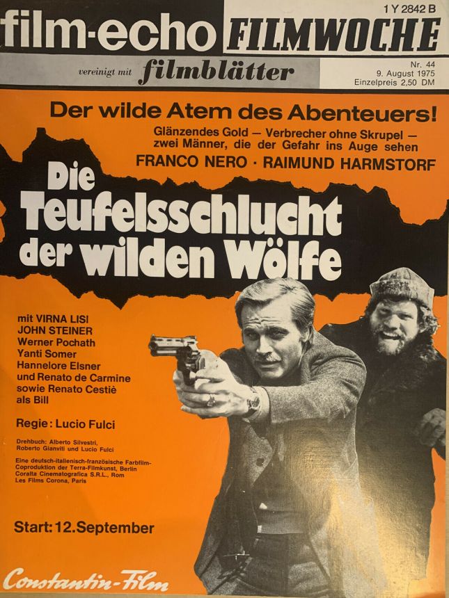 FILM-ECHO FILMWOCHE magazine side cover Issue 44 9 August 1975