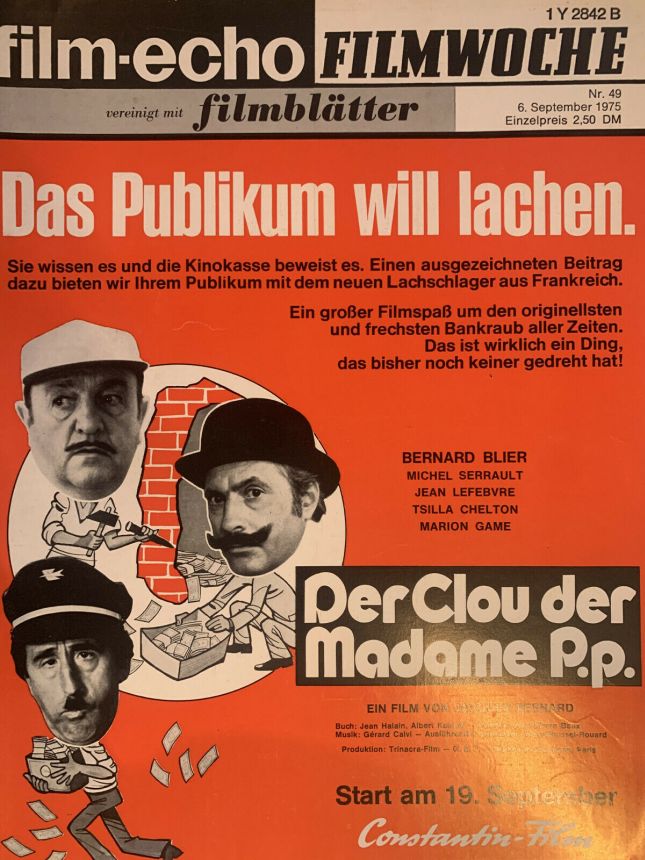 FILM-ECHO FILMWOCHE magazine side cover Issue 49 6 September 1975