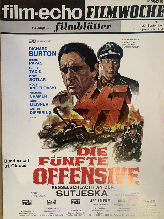 FILM-ECHO FILMWOCHE magazine side cover Issue 55 20 September 1975