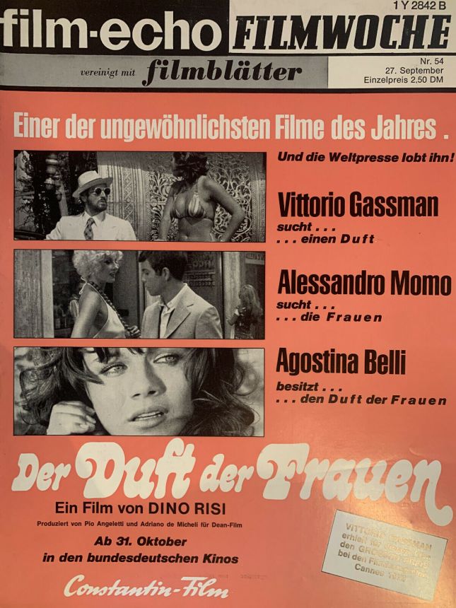 FILM-ECHO FILMWOCHE magazine side cover Issue 54 27 September 1975