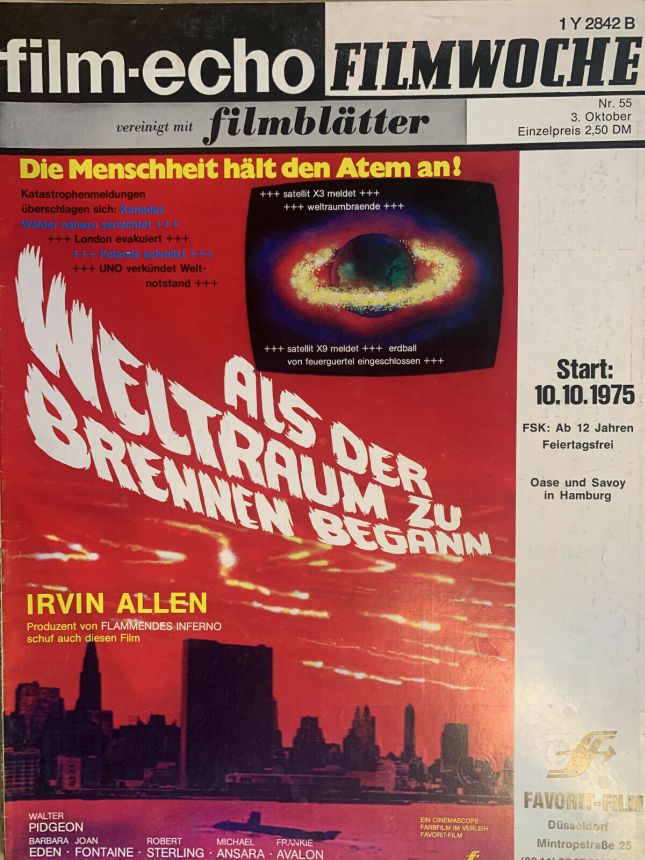 FILM-ECHO FILMWOCHE magazine side cover Issue 55 3 October 1975