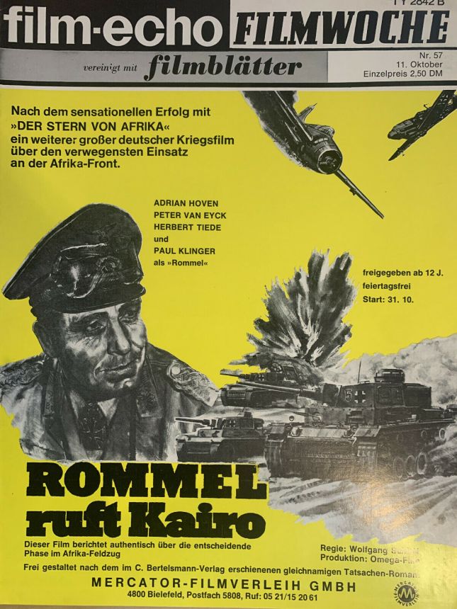 FILM-ECHO FILMWOCHE magazine side cover Issue 57 11 October 1975