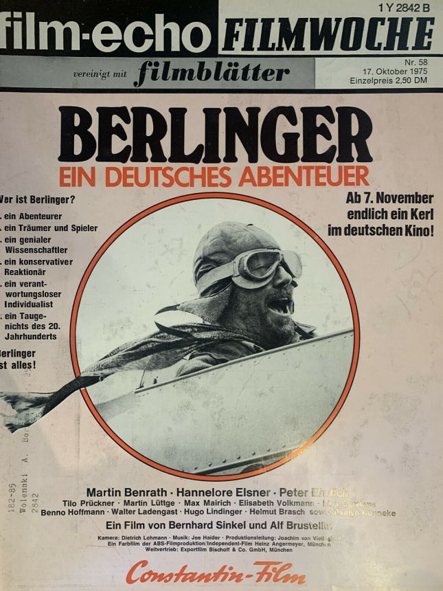 FILM-ECHO FILMWOCHE magazine side cover Issue 58 17 October 1975