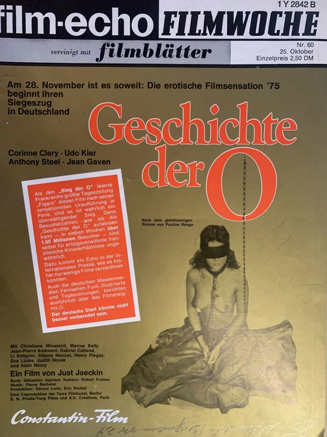 FILM-ECHO FILMWOCHE magazine side cover Issue 60 25 October 1975