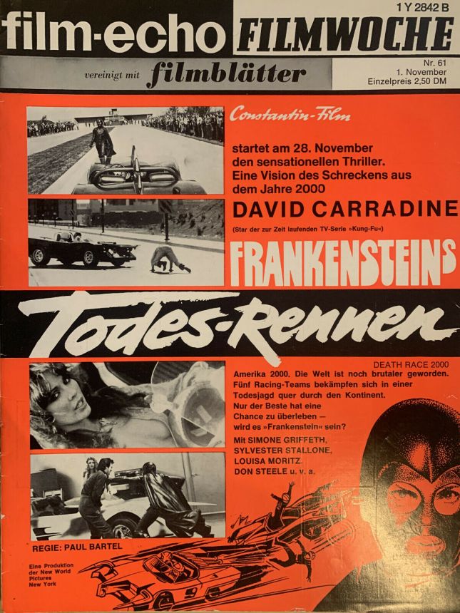 FILM-ECHO FILMWOCHE magazine side cover Issue 61 1 November 1975