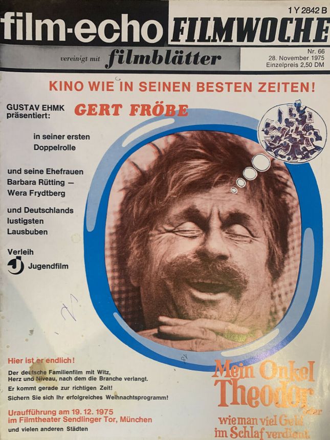 FILM-ECHO FILMWOCHE magazine side cover Issue 66 28 November 1975