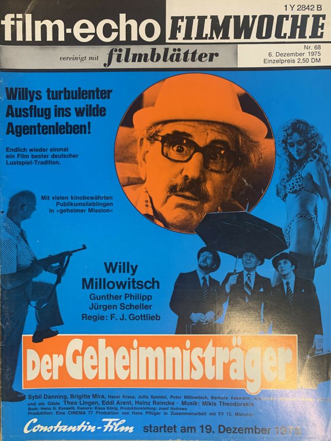 FILM-ECHO FILMWOCHE magazine side cover Issue 68 6 December 1975