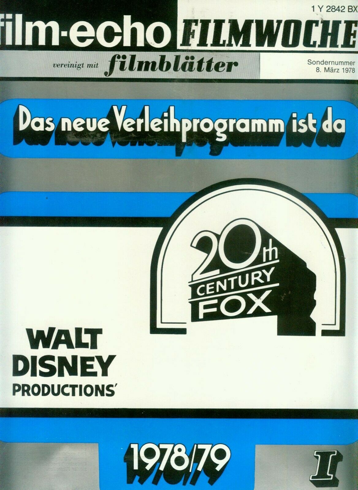 FILM-ECHO FILMWOCHE magazine side cover Issue 14 8 March 1978
