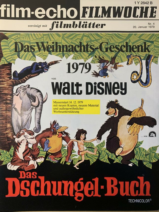 FILM-ECHO FILMWOCHE magazine side cover Issue 4 20 January 1979