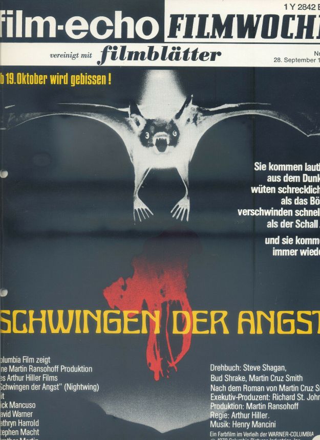 FILM-ECHO FILMWOCHE magazine side cover Issue 54 28 September 1979