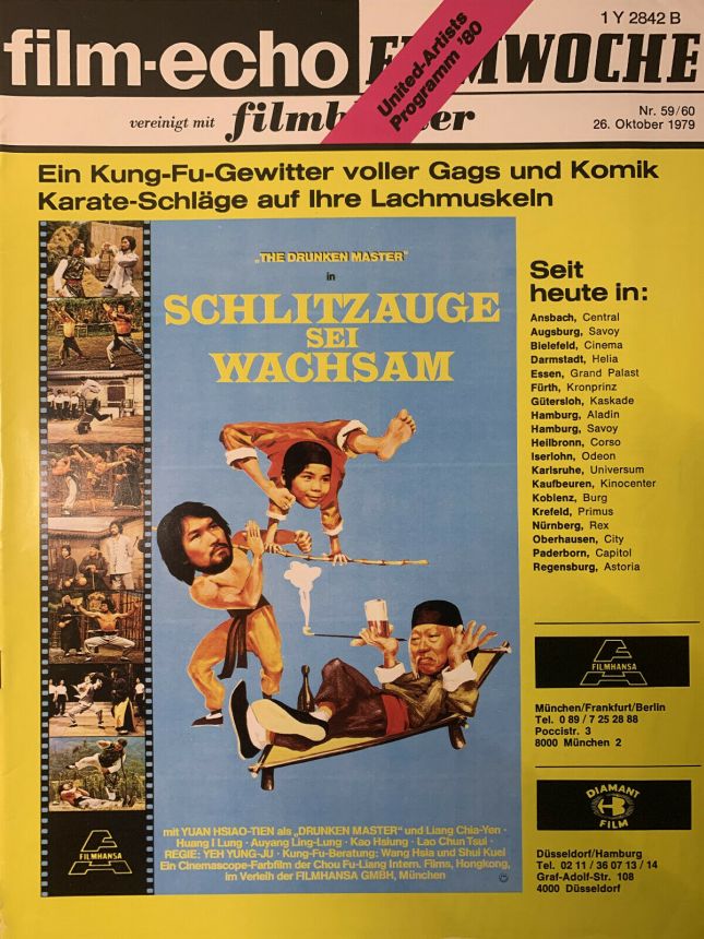 FILM-ECHO FILMWOCHE magazine side cover Issue 59-60 26 October 1979