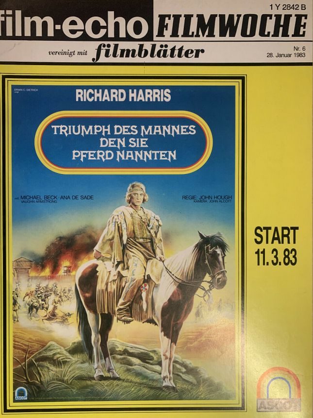 FILM-ECHO FILMWOCHE magazine side cover Issue 6 28 January 1983