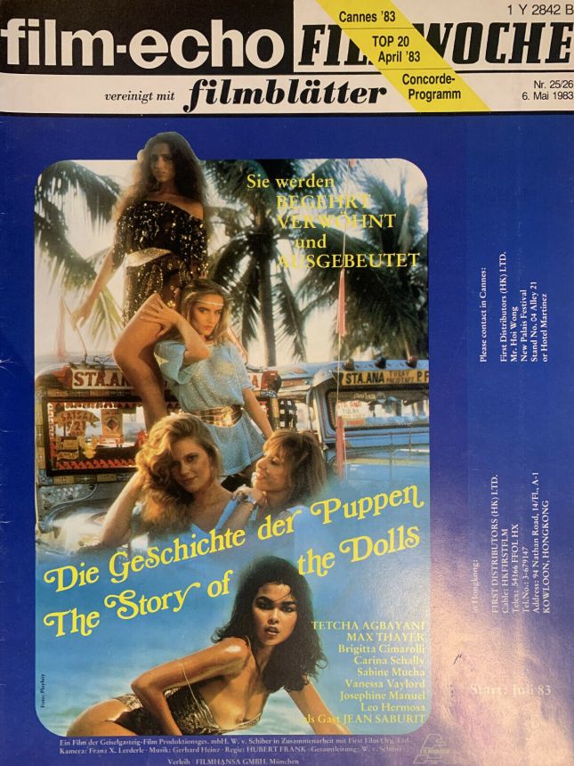 FILM-ECHO FILMWOCHE magazine side cover Issue 25-6 6 May 1983