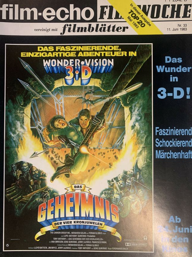 FILM-ECHO FILMWOCHE magazine side cover Issue 33 11 June 1983