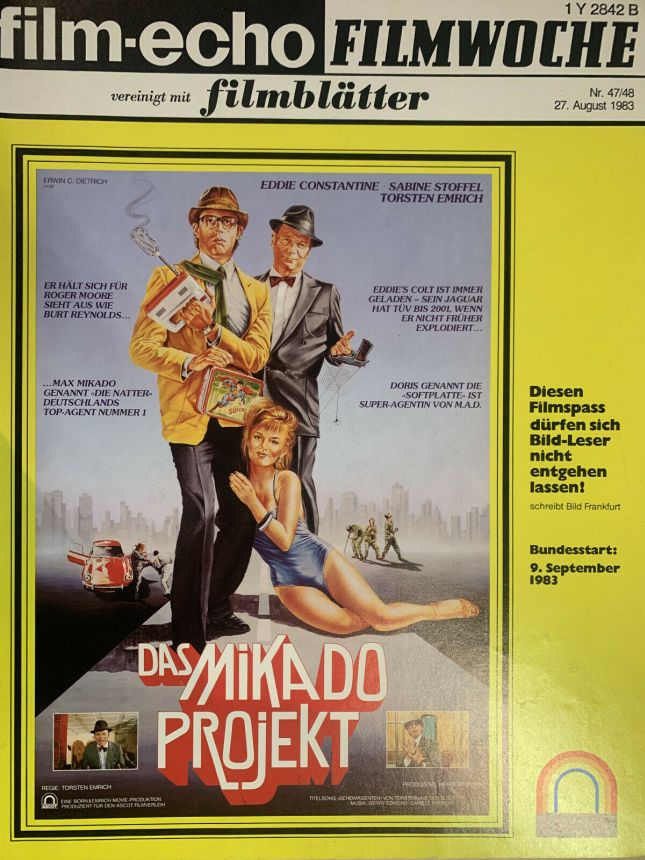 FILM-ECHO FILMWOCHE magazine side cover Issue 47-8 27 August 1983