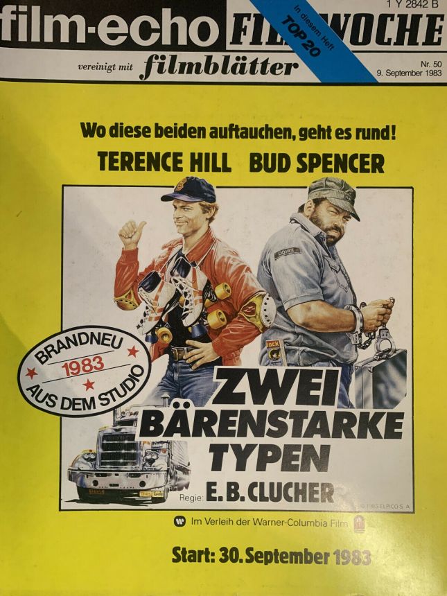 FILM-ECHO FILMWOCHE magazine side cover Issue 50 9 September 1983