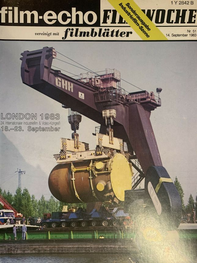 FILM-ECHO FILMWOCHE magazine side cover Issue 51 14 September 1983
