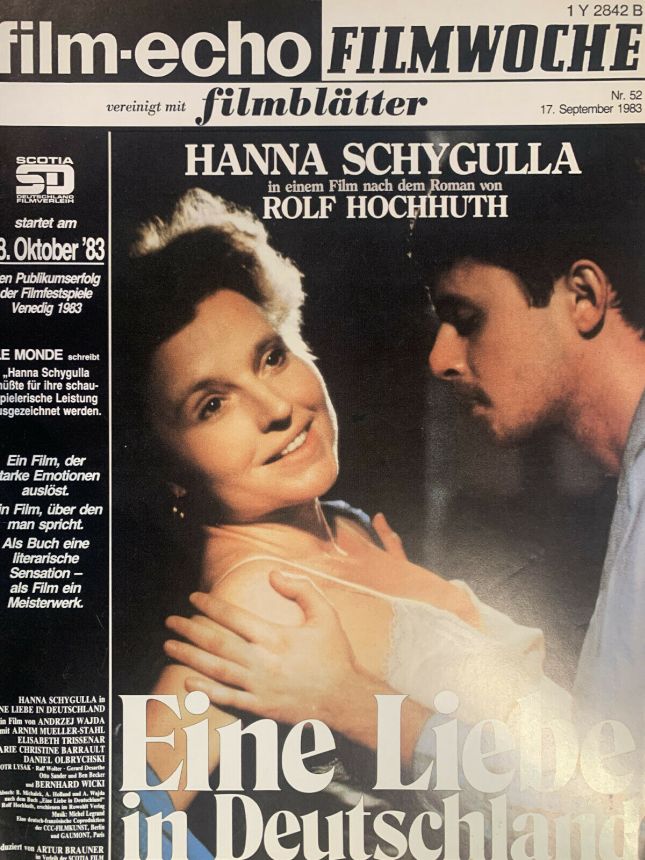 FILM-ECHO FILMWOCHE magazine side cover Issue 52 17 September 1983